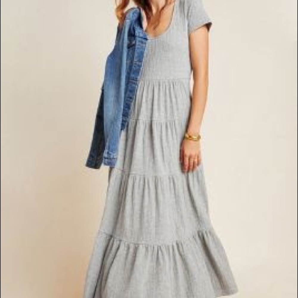 Anthropologie GILLIAN TIERED MAXI DRESS